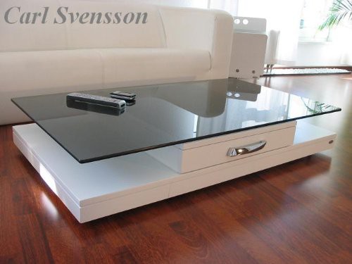 DESIGN COUCHTISCH weiß V470 getöntes Glas Carl Svensson NEU Design Esstisch Weiß Glas Carl Svensson ~ DESIGN COUCHTISCH weiß V470 getöntes Glas Carl Svensson NEU