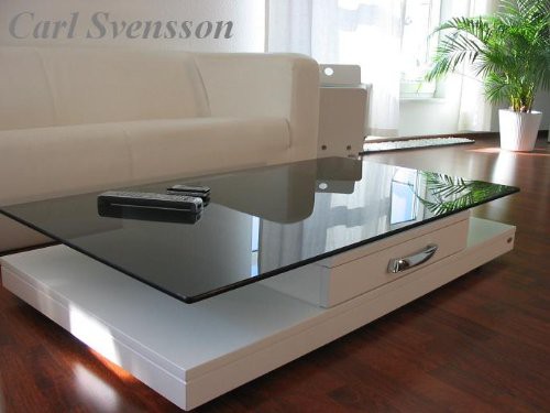 ~ DESIGN COUCHTISCH weiß V470 getöntes Glas Carl Svensson NEU Design Esstisch Weiß Glas Carl Svensson ~ DESIGN COUCHTISCH weiß V470 getöntes Glas Carl Svensson NEU