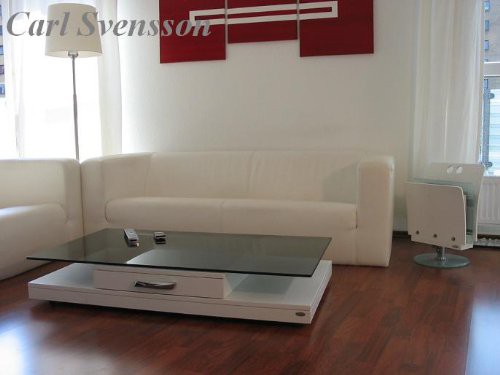 ~ DESIGN COUCHTISCH weiß V470 getöntes Glas Carl Svensson NEU Design Esstisch Weiß Glas Carl Svensson ~ DESIGN COUCHTISCH weiß V470 getöntes Glas Carl Svensson NEU