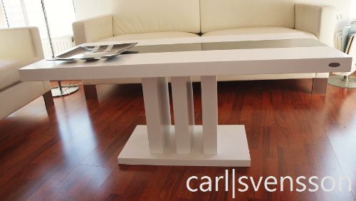 ~ DESIGN COUCHTISCH S444 weiß getöntes Glas Carl Svensson Tisch NEU Design Esstisch Weiß Glas Carl Svensson ~ DESIGN COUCHTISCH S444 weiß getöntes Glas Carl Svensson Tisch NEU