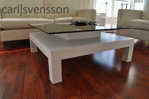 DESIGN COUCHTISCH Tisch V570H weiß getöntes Glas Carl Svensson NEU Design Esstisch Weiß Glas Carl Svensson ~ DESIGN COUCHTISCH Tisch V570H weiß getöntes Glas Carl Svensson NEU
