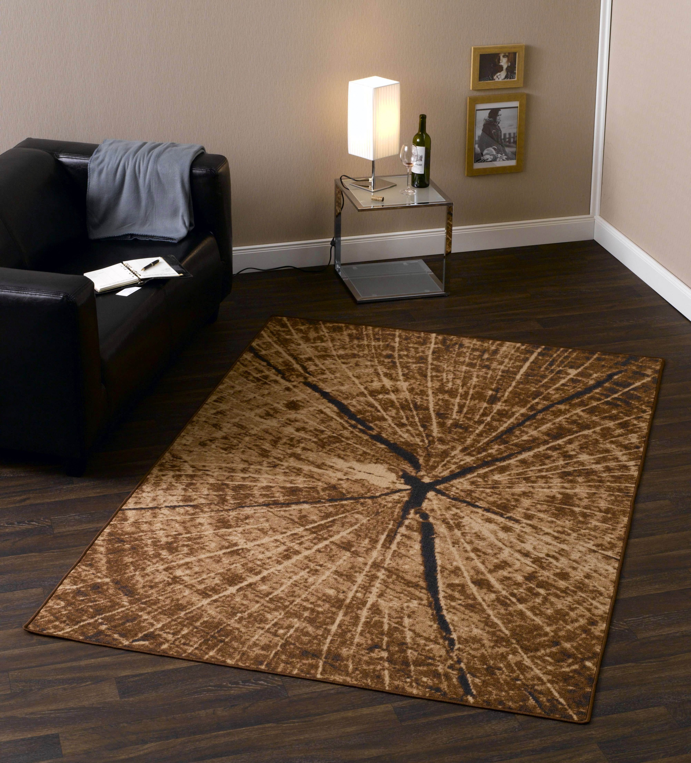 Design Teppich Holz Baumstamm 160 x 240 cm Baumscheibe HR Design Teppich Holz Baumstamm 160 x 240 cm Baumscheibe HR