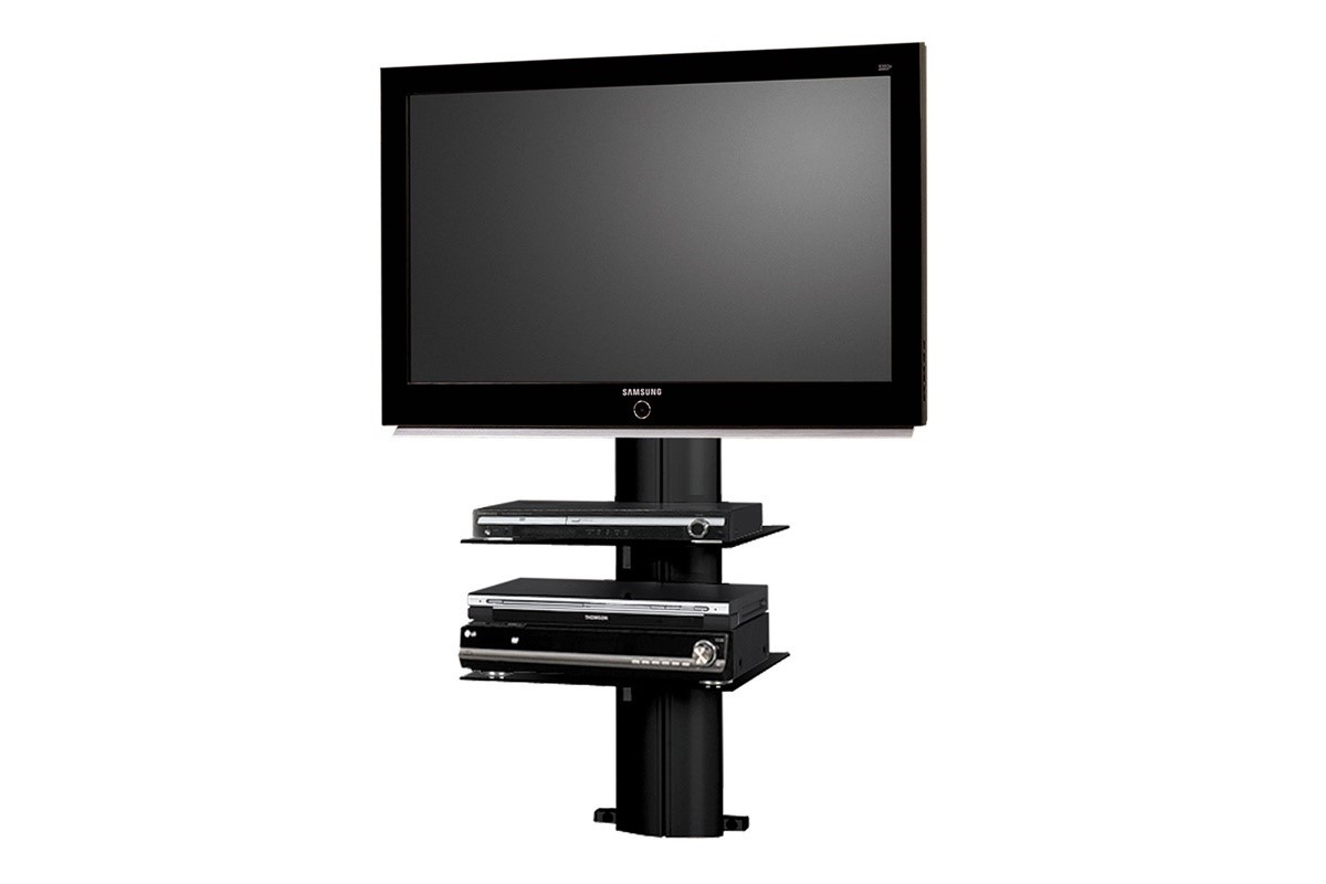 Tv wand hn 333 schwarz hochglanz tv rack lcd inkl. tv halterung ...